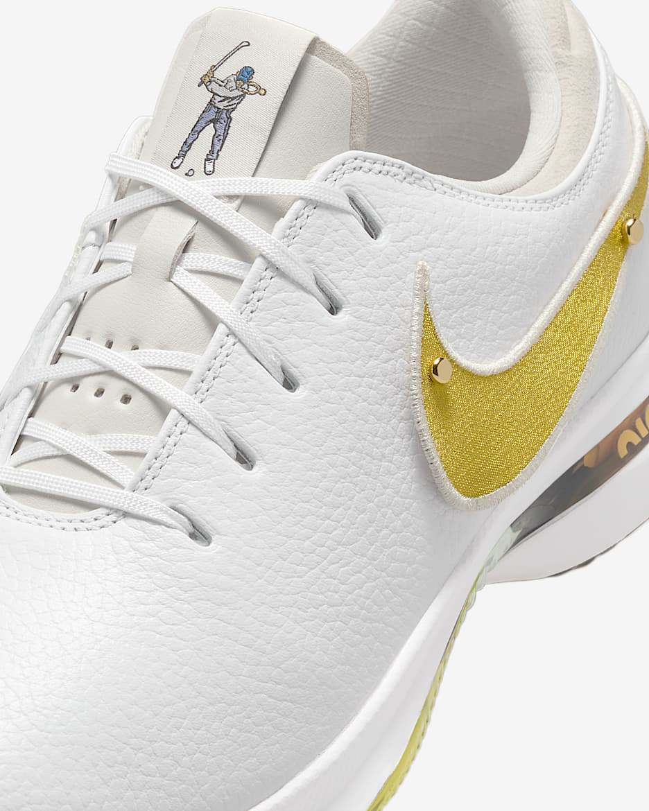 Nike roshe golf shoes white gold on sale